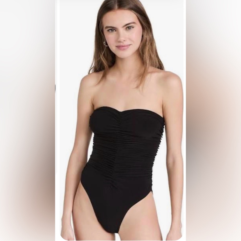 Norma Kamali Slinky Strapless One-piece Swimsuit